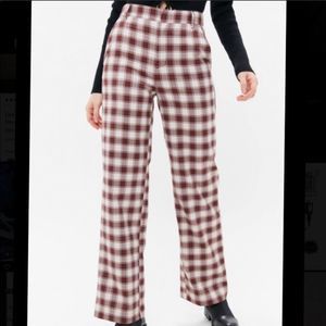 Urban Outfitters Wide Leg Plaid Pants